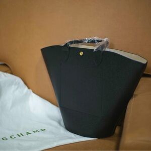 Longchamp Épure XL Top Handle Leather Tote | BLACK